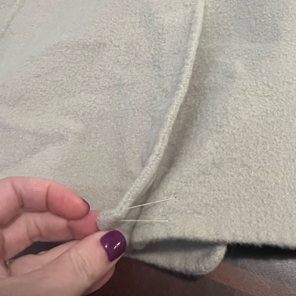 S Max Mara Angora Blend Pea Coat Cream | Quiet Luxury Old Money Chic Timeless - Picture 15 of 16